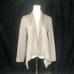 Open Front Draped Jacket - Dusty Pink Size Medium Large Maternity Friendly